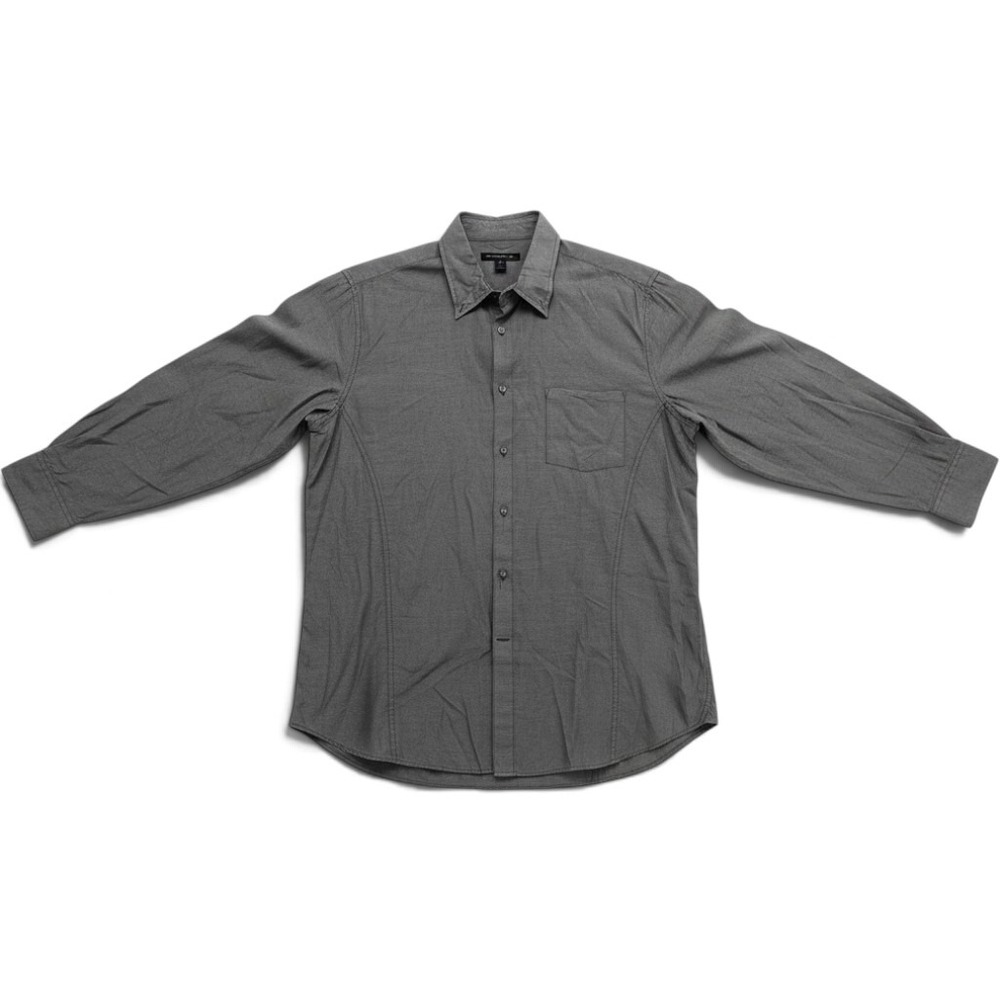 John Varvatos USA Shirt Mens XL W387R1B Charcoal Gray Button Down EUC